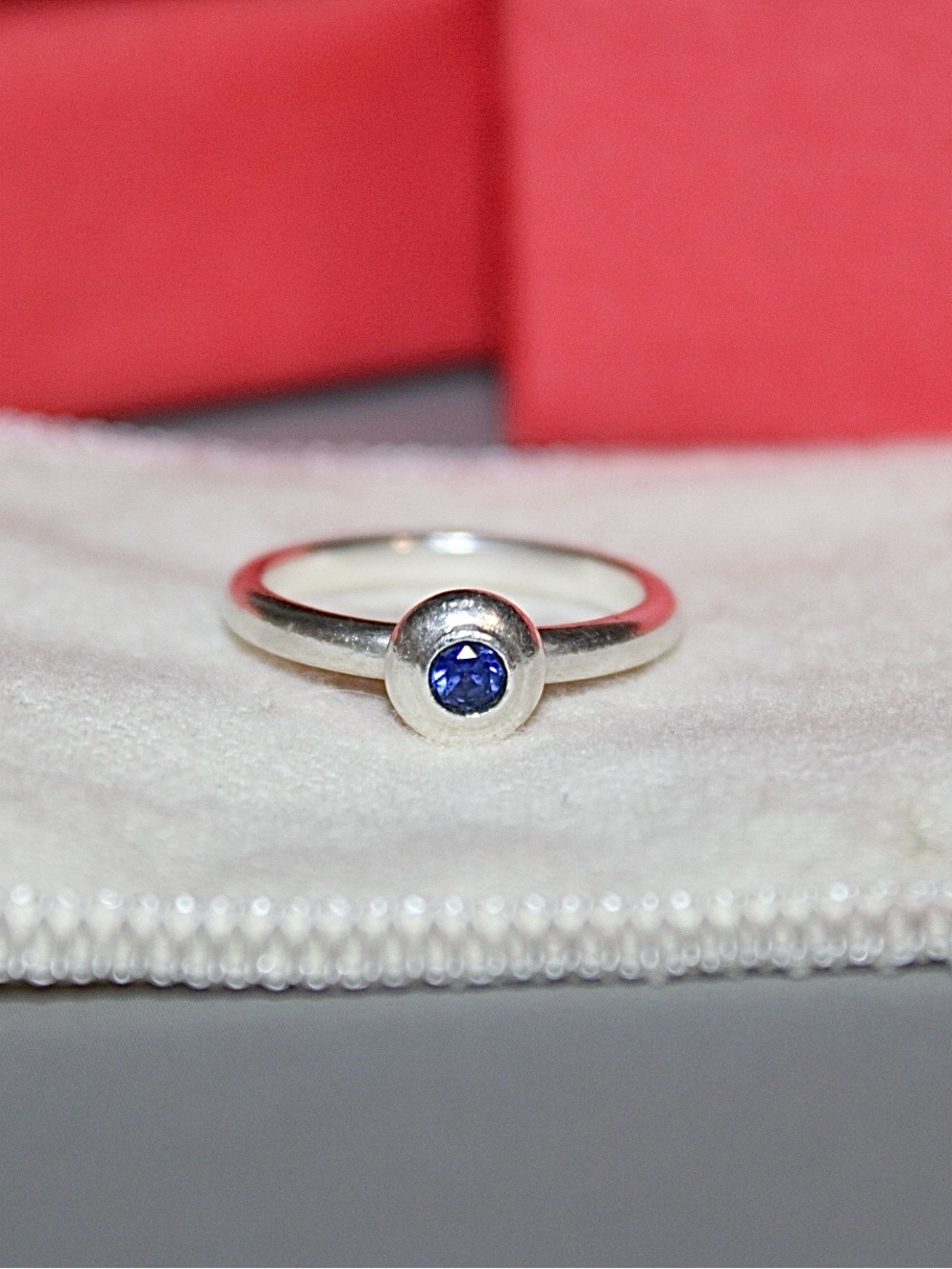 Retiring James Avery Blue Sapphire Remembrance Birthstone Ring